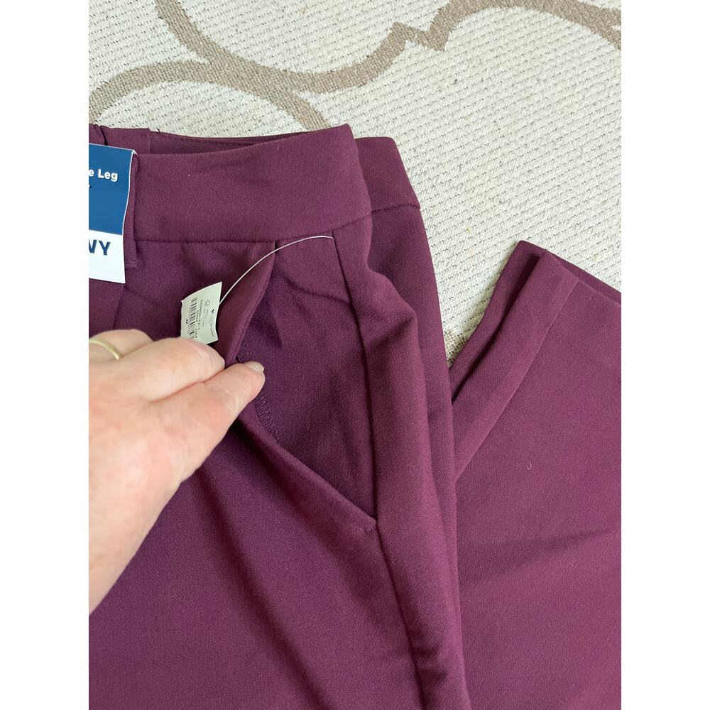 Old Navy Extra High Rise Taylor Wide Leg Trouser, Cherry Bark, size medium, NWT - Picture 15 of 15